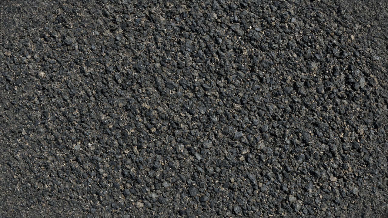 Close view of coarse asphalt.
